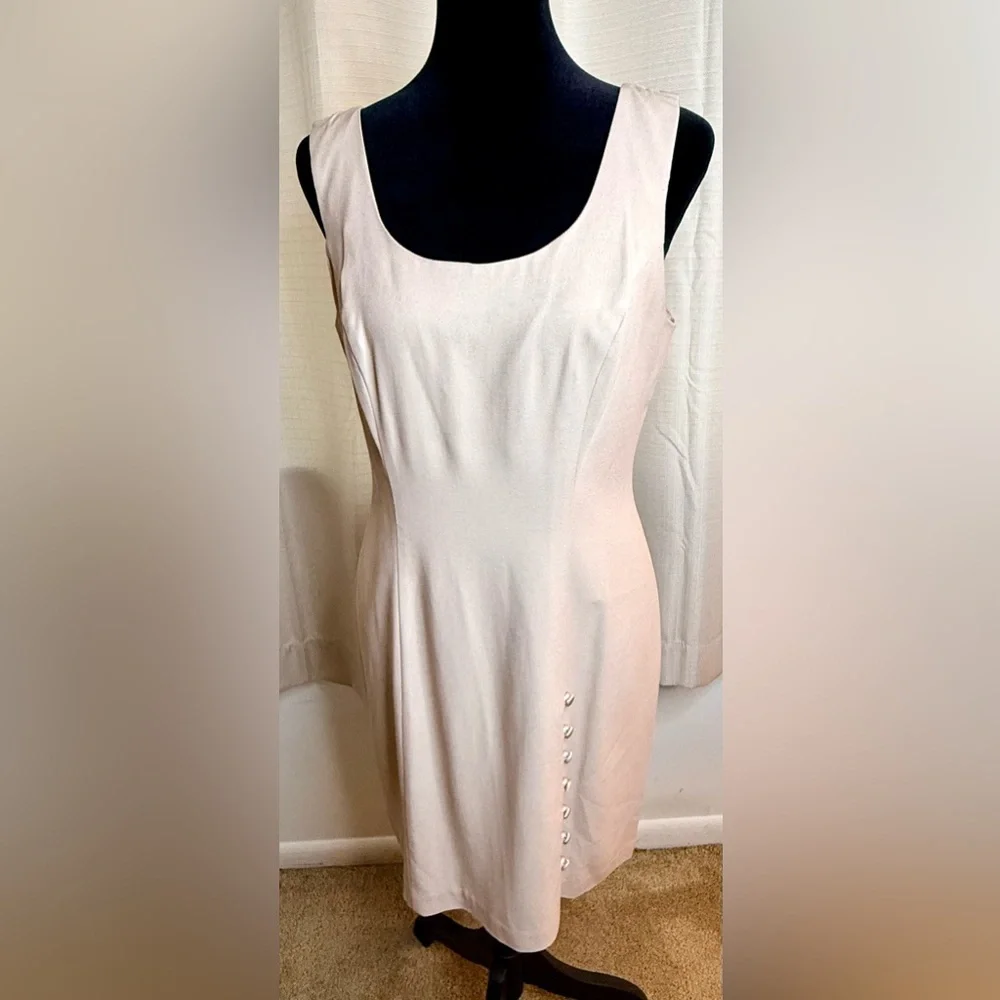 Vintage 90’s CDC Caren Desiree chic mini sleeveless dress cropped jacket 6 P